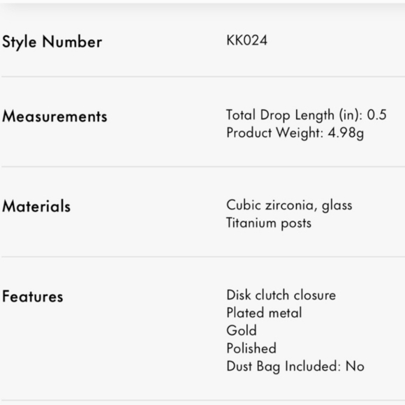 🔹️Kate Spade🔹️ Oh What Fun Spade Teddy Studs [$79 MSRP] - Picture 5 of 5